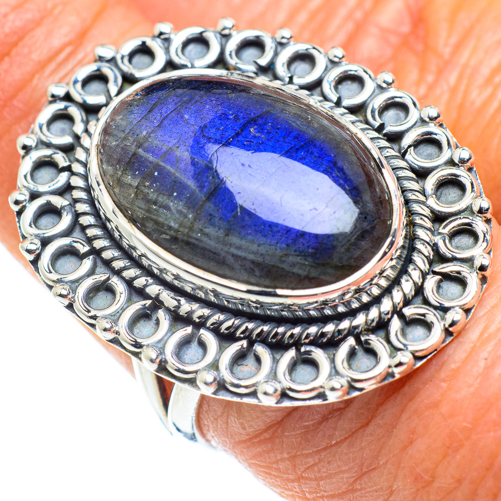 Labradorite Rings handcrafted by Ana Silver Co - RING57894