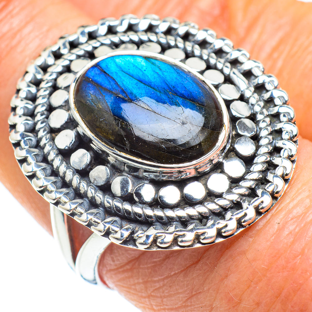 Labradorite Rings handcrafted by Ana Silver Co - RING57898