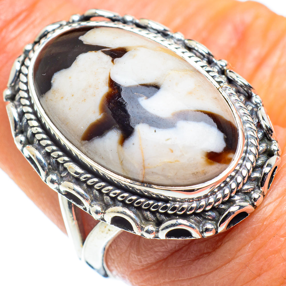 Peanut Wood Jasper Rings handcrafted by Ana Silver Co - RING57899