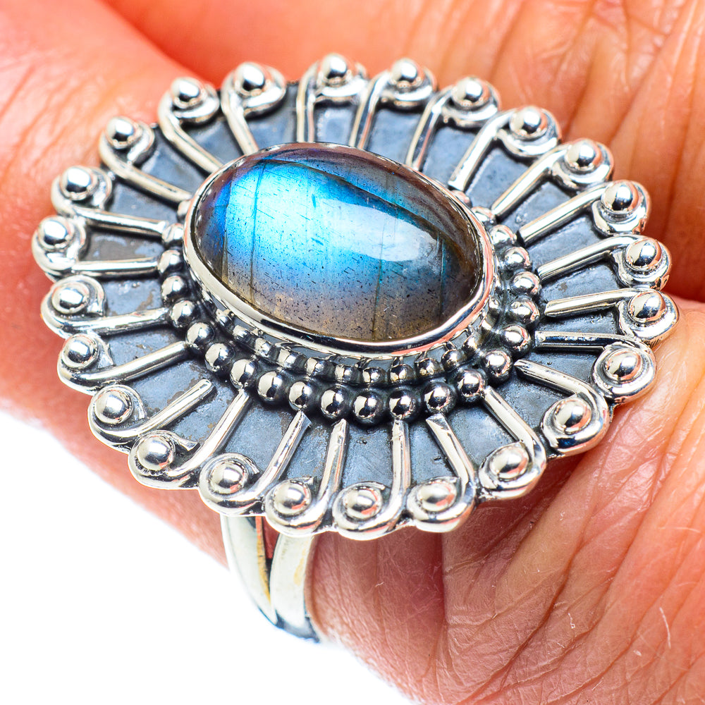 Labradorite Rings handcrafted by Ana Silver Co - RING57906