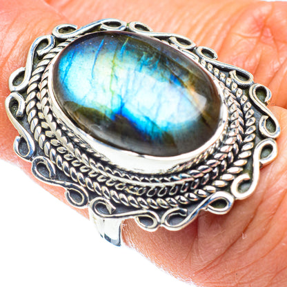 Labradorite Rings handcrafted by Ana Silver Co - RING57913