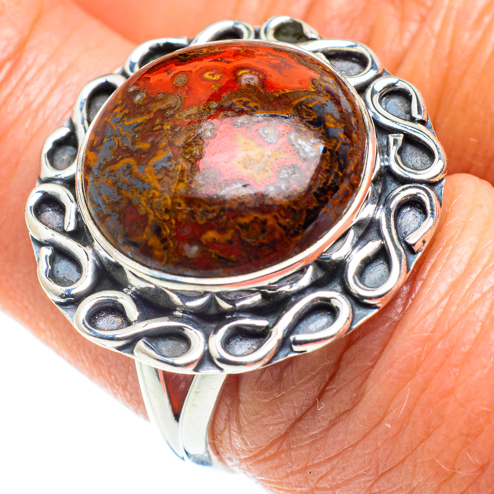 Moroccan Agate Rings handcrafted by Ana Silver Co - RING57915