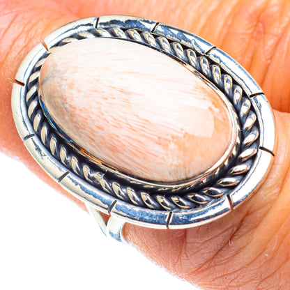 Scolecite Rings handcrafted by Ana Silver Co - RING57917