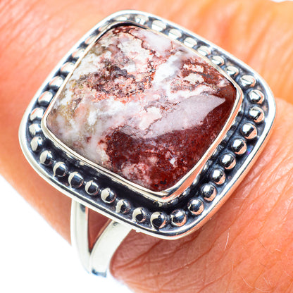 Crazy Lace Agate Rings handcrafted by Ana Silver Co - RING57920