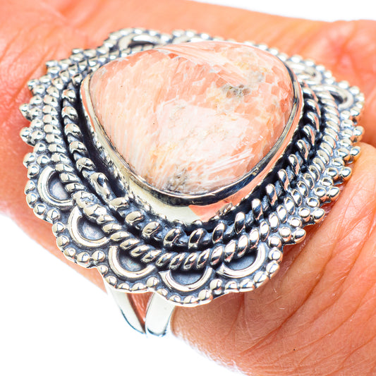 Scolecite Rings handcrafted by Ana Silver Co - RING57923