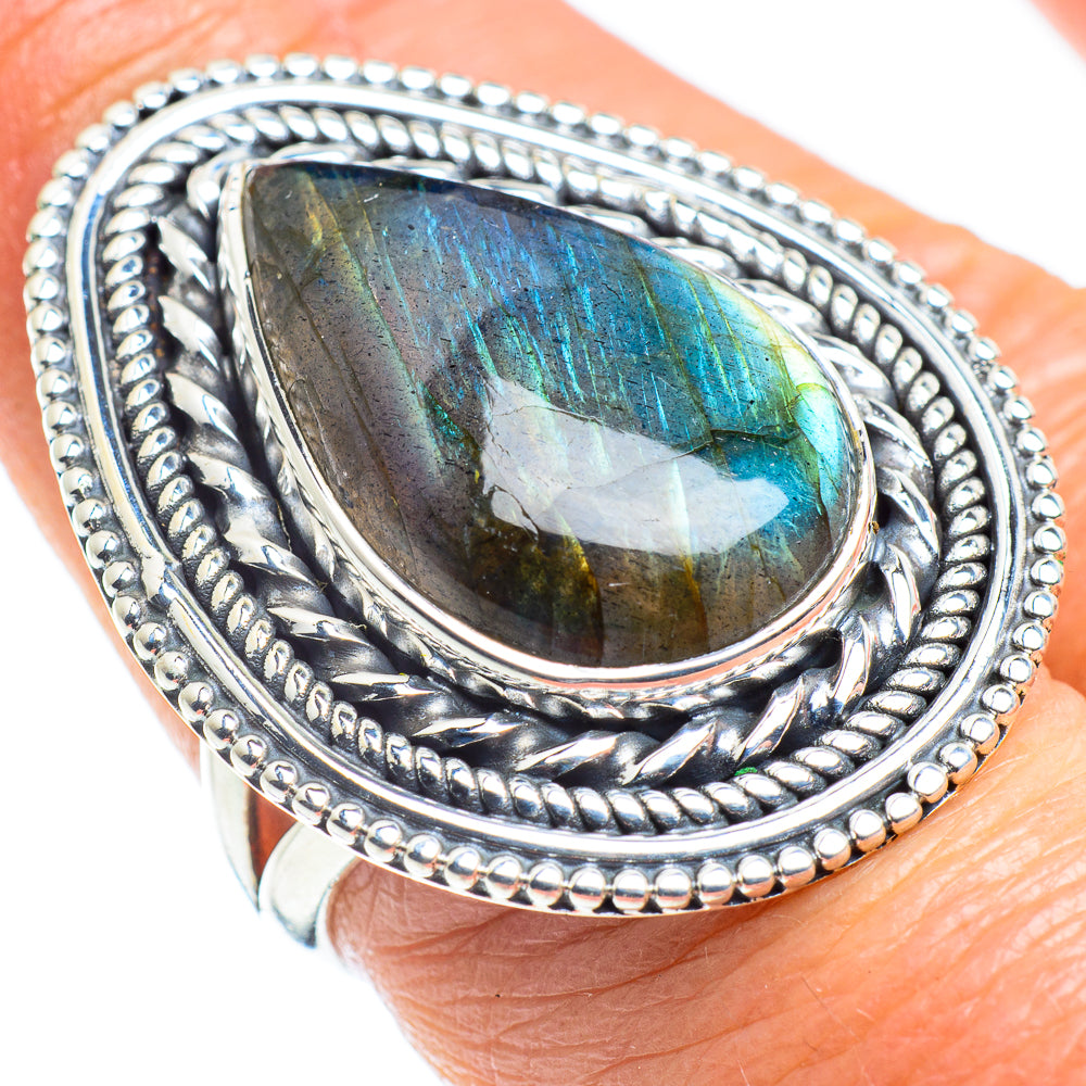 Labradorite Rings handcrafted by Ana Silver Co - RING57924