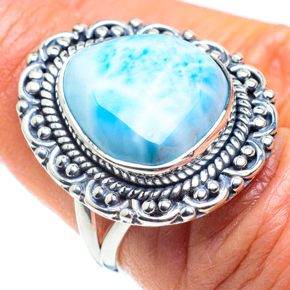 Larimar Rings handcrafted by Ana Silver Co - RING57933