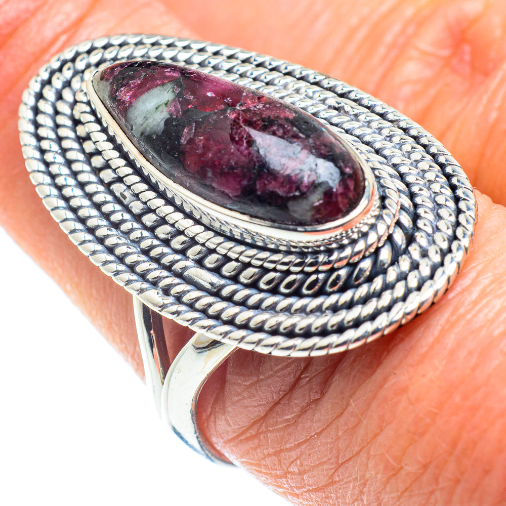 Russian Eudialyte Rings handcrafted by Ana Silver Co - RING57941