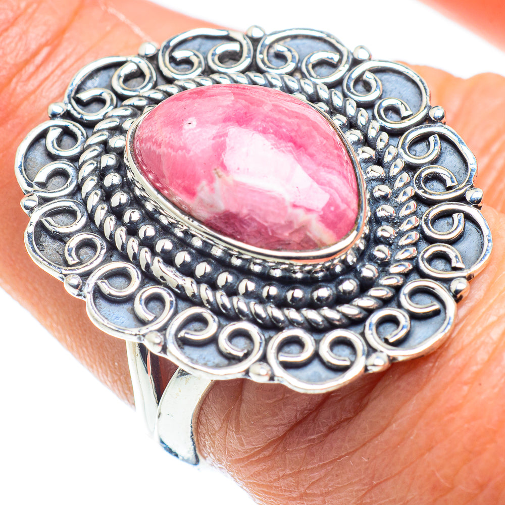 Rhodochrosite Rings handcrafted by Ana Silver Co - RING57950