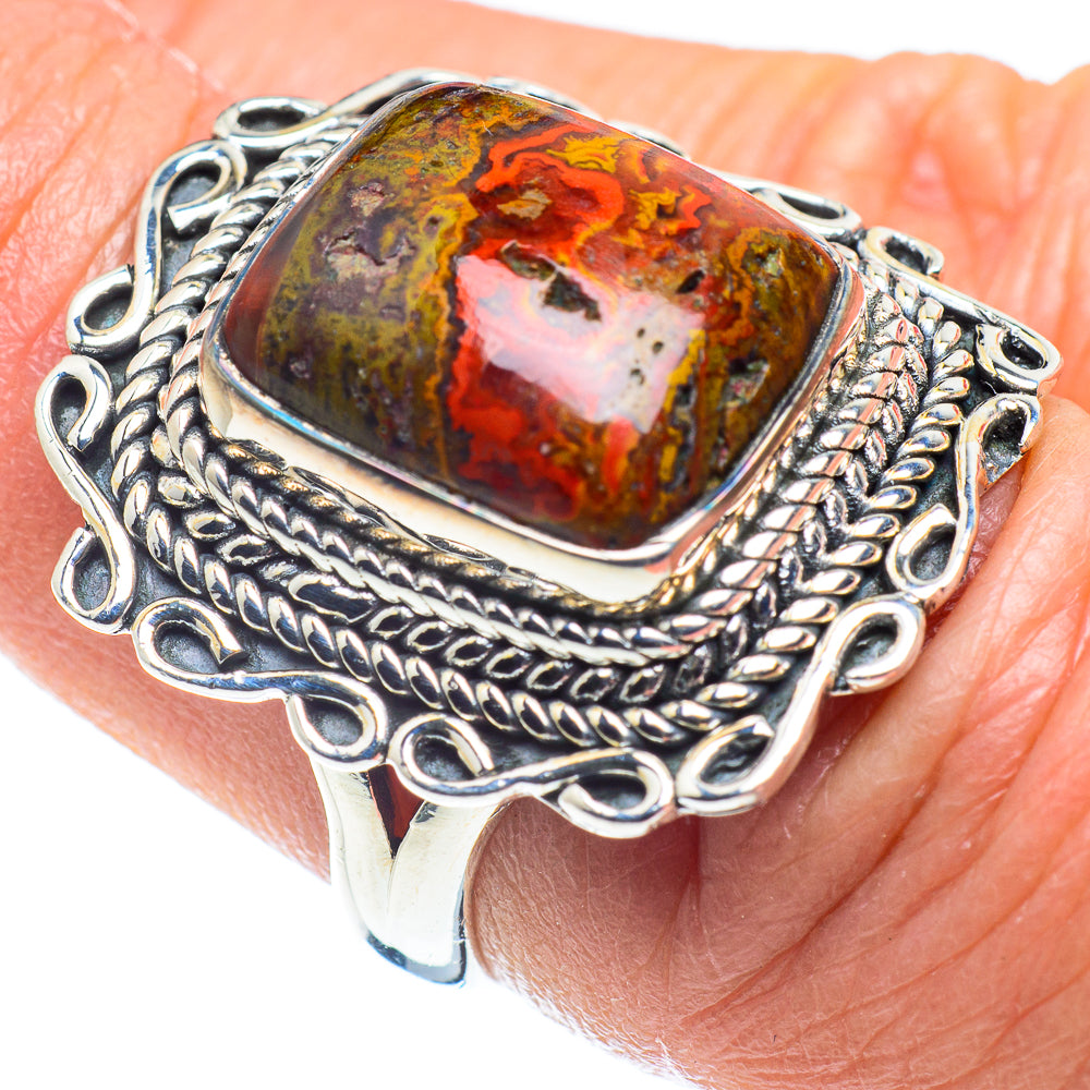 Moroccan Agate Rings handcrafted by Ana Silver Co - RING57964