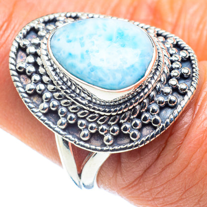 Larimar Rings handcrafted by Ana Silver Co - RING57971