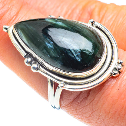 Seraphinite Rings handcrafted by Ana Silver Co - RING57973