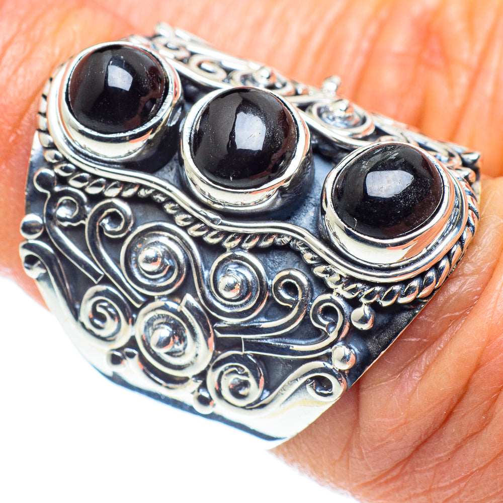 Black Onyx Rings handcrafted by Ana Silver Co - RING57985