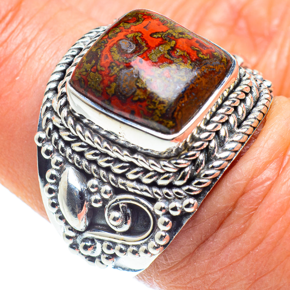 Moroccan Agate Rings handcrafted by Ana Silver Co - RING57989