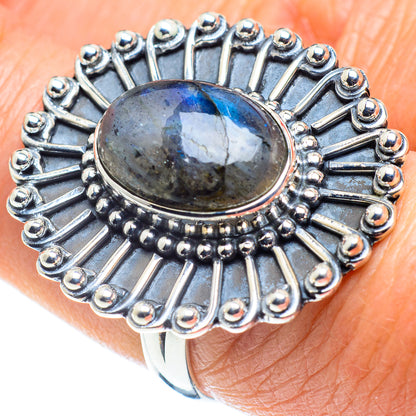 Labradorite Rings handcrafted by Ana Silver Co - RING57991