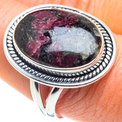 Russian Eudialyte Rings handcrafted by Ana Silver Co - RING58006