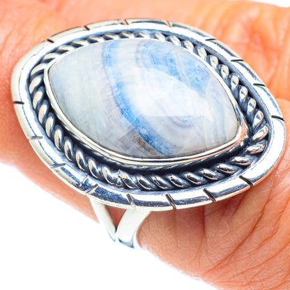 Blue Scheelite Rings handcrafted by Ana Silver Co - RING58011