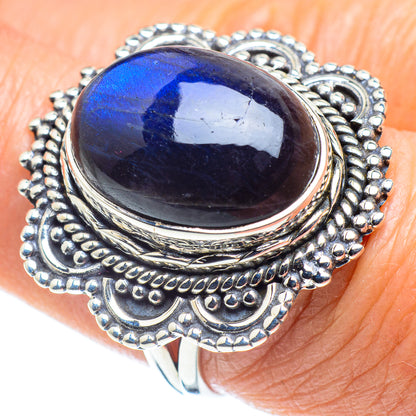 Labradorite Rings handcrafted by Ana Silver Co - RING58014