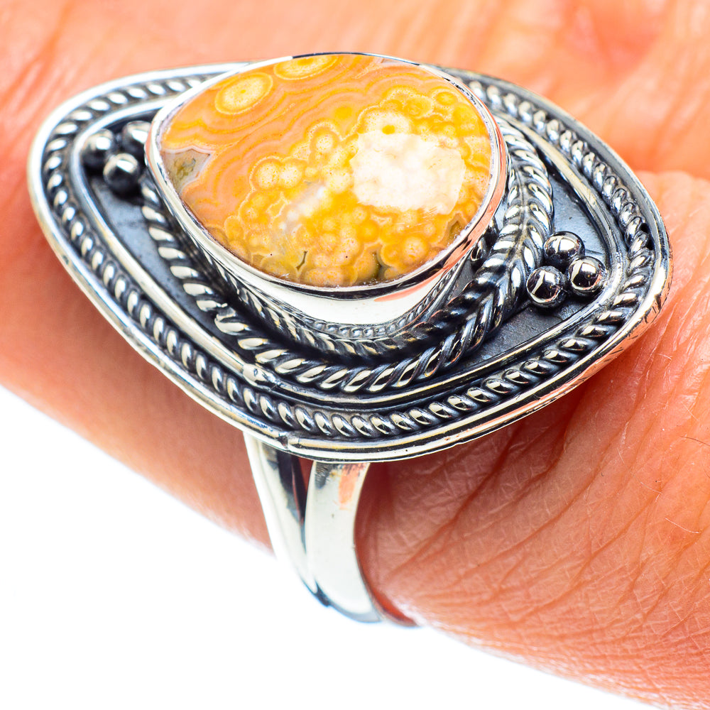 Ocean Jasper Rings handcrafted by Ana Silver Co - RING58022