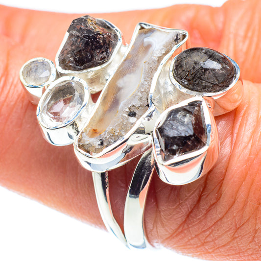 Geode Slice Rings handcrafted by Ana Silver Co - RING58025