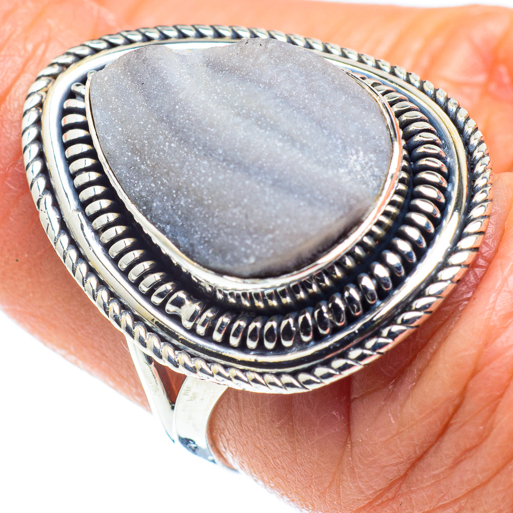 Desert Druzy Rings handcrafted by Ana Silver Co - RING58034
