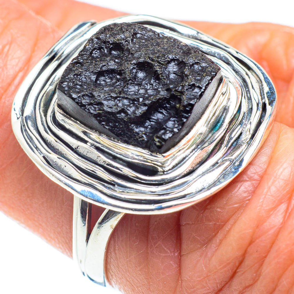 Tektite Rings handcrafted by Ana Silver Co - RING58036