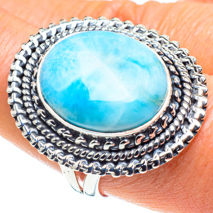 Larimar Rings handcrafted by Ana Silver Co - RING58050