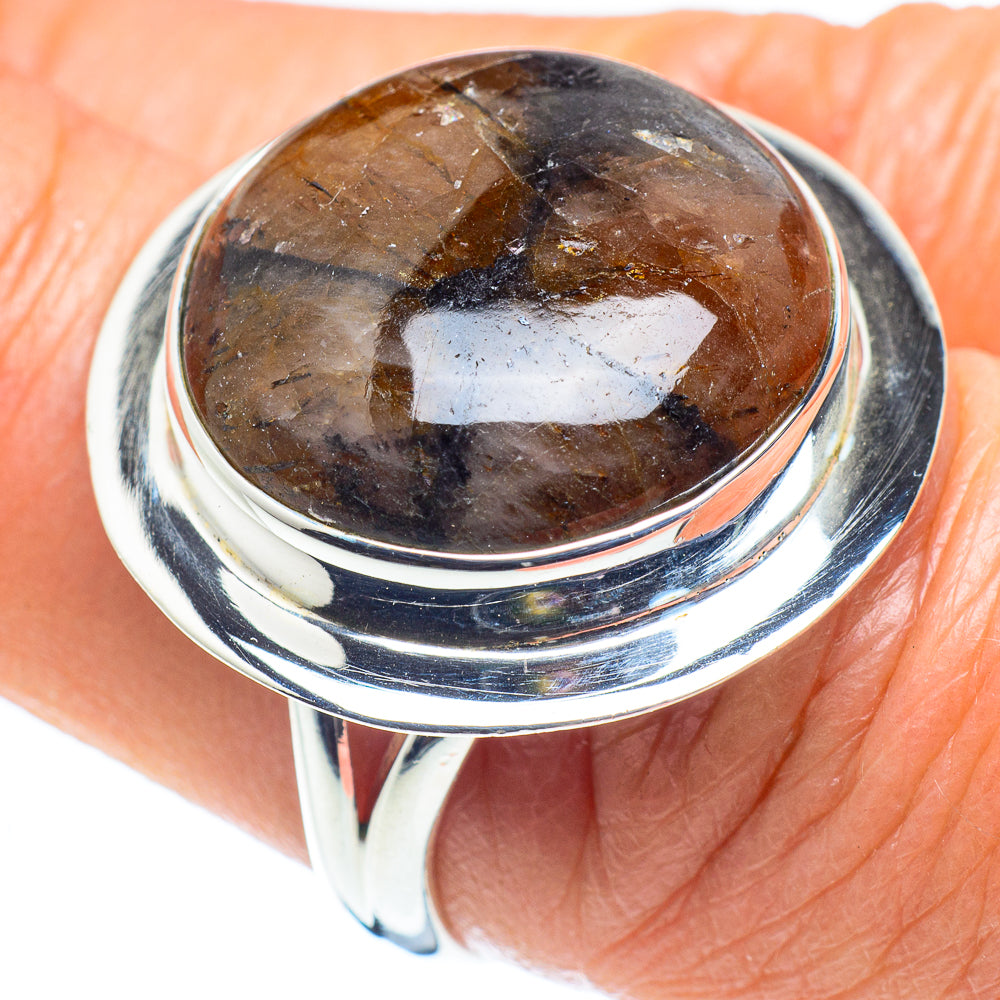 Chiastolite Rings handcrafted by Ana Silver Co - RING58062