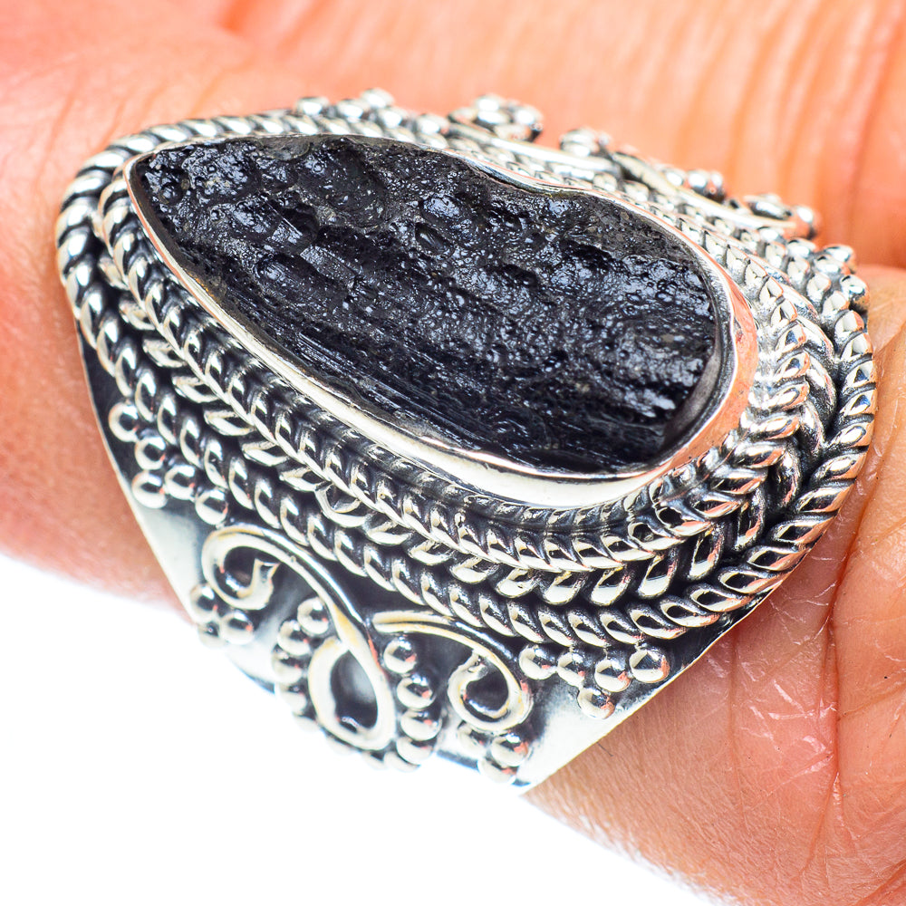 Tektite Rings handcrafted by Ana Silver Co - RING58070