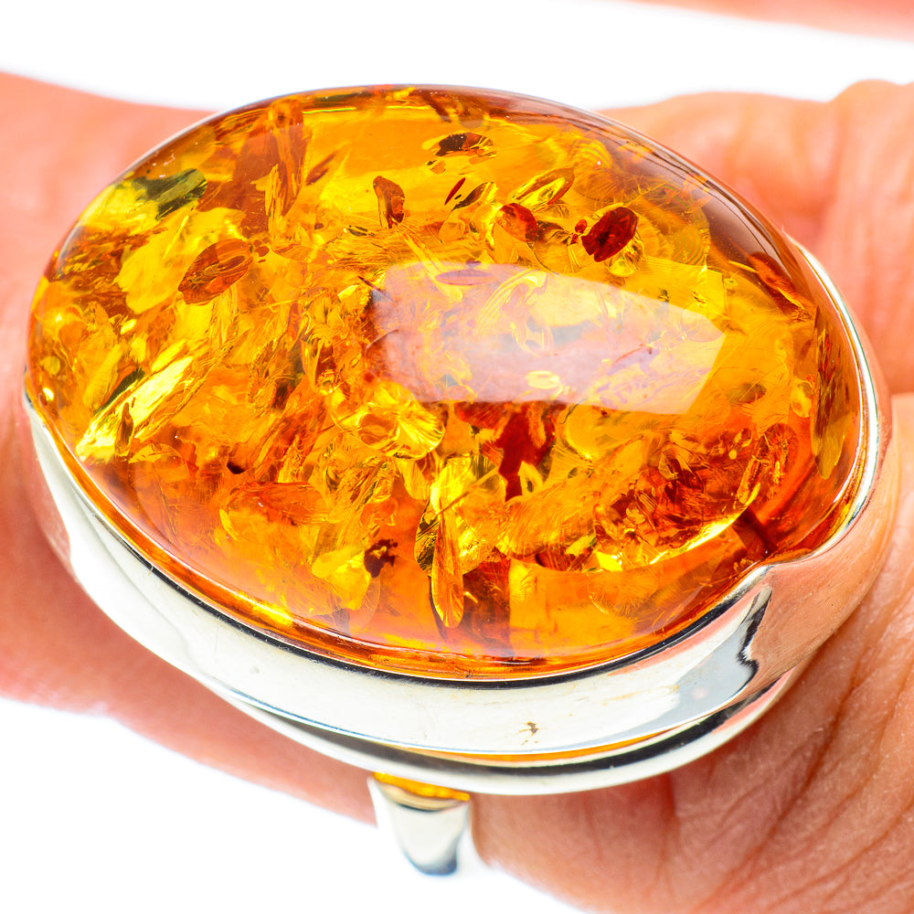 Baltic Amber Rings handcrafted by Ana Silver Co - RING58246
