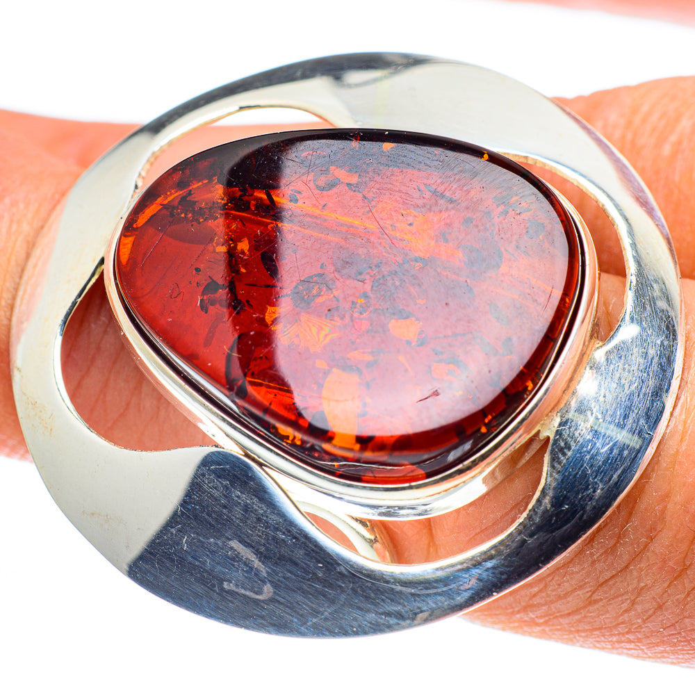 Baltic Amber Rings handcrafted by Ana Silver Co - RING58247