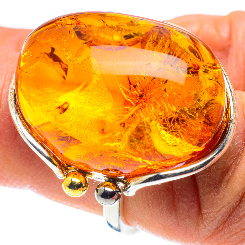 Baltic Amber Rings handcrafted by Ana Silver Co - RING58248