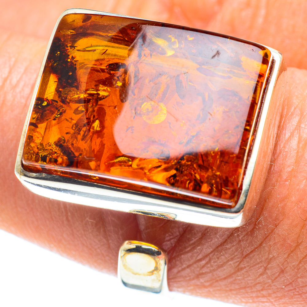 Baltic Amber Rings handcrafted by Ana Silver Co - RING58249
