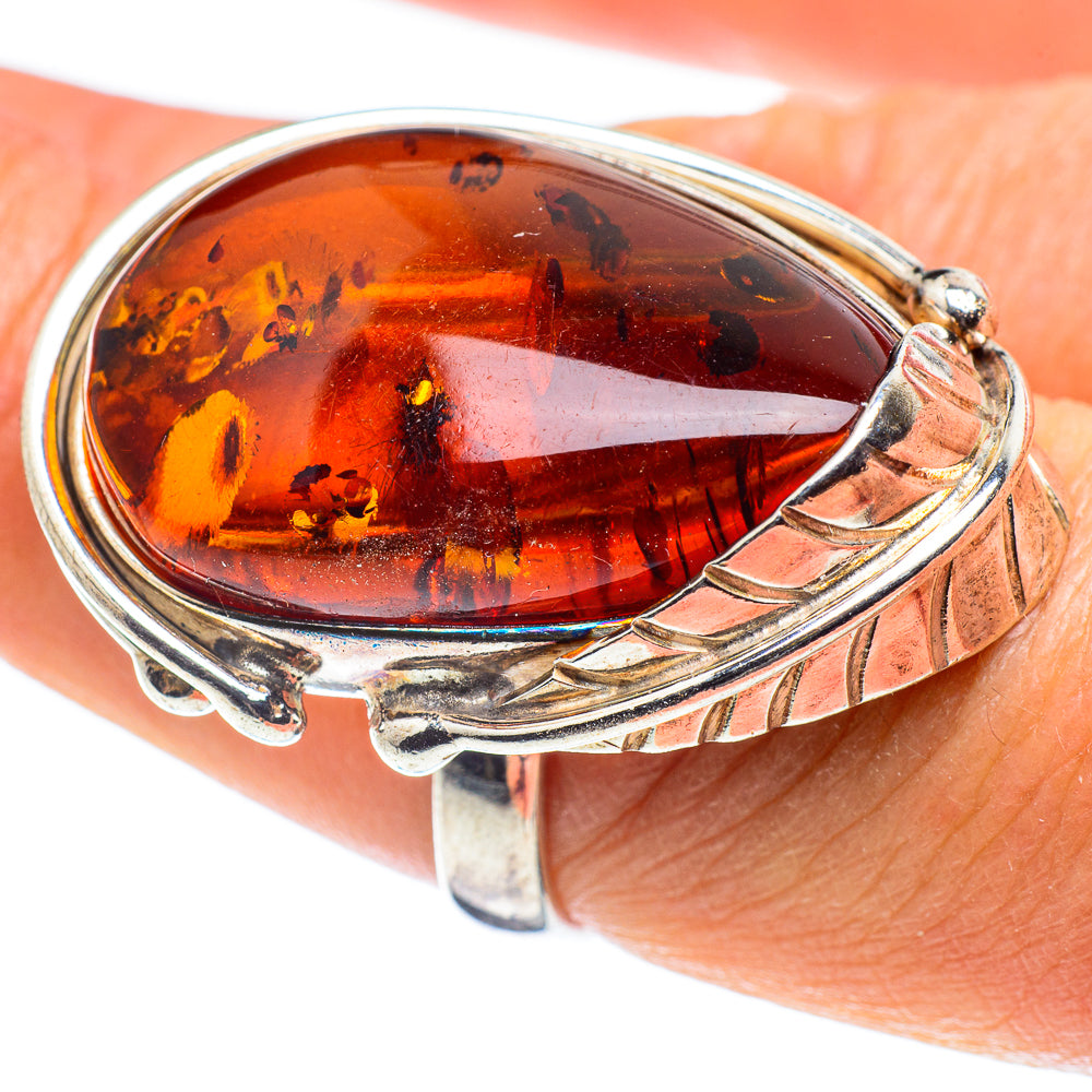 Baltic Amber Rings handcrafted by Ana Silver Co - RING58253