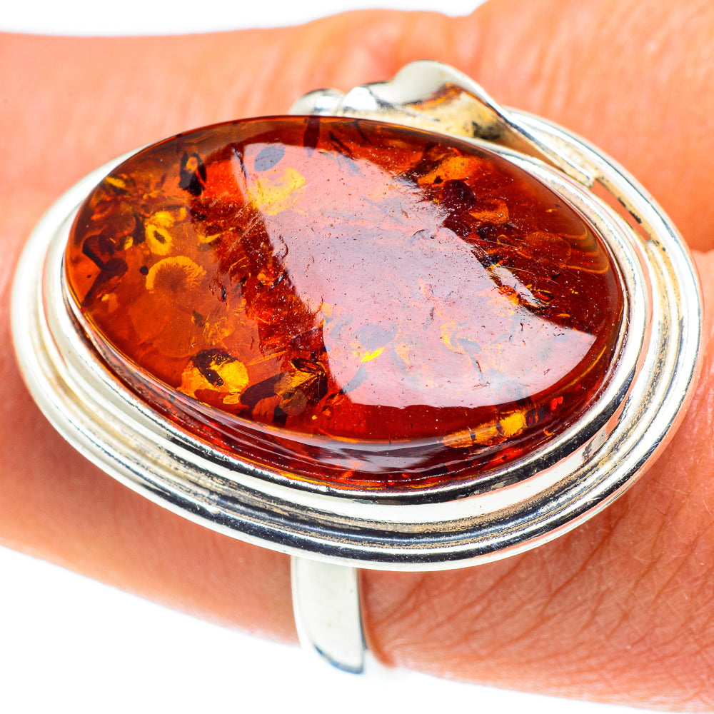 Baltic Amber Rings handcrafted by Ana Silver Co - RING58254