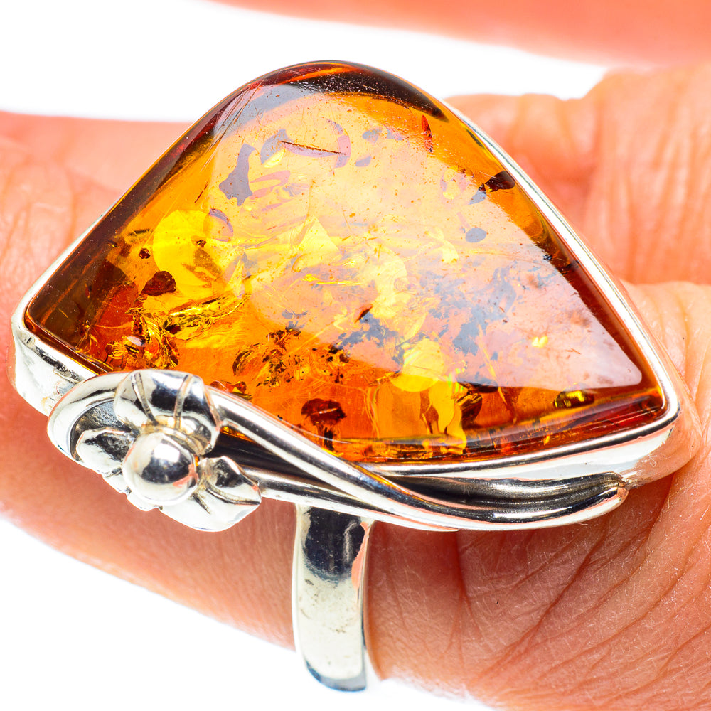 Baltic Amber Rings handcrafted by Ana Silver Co - RING58255