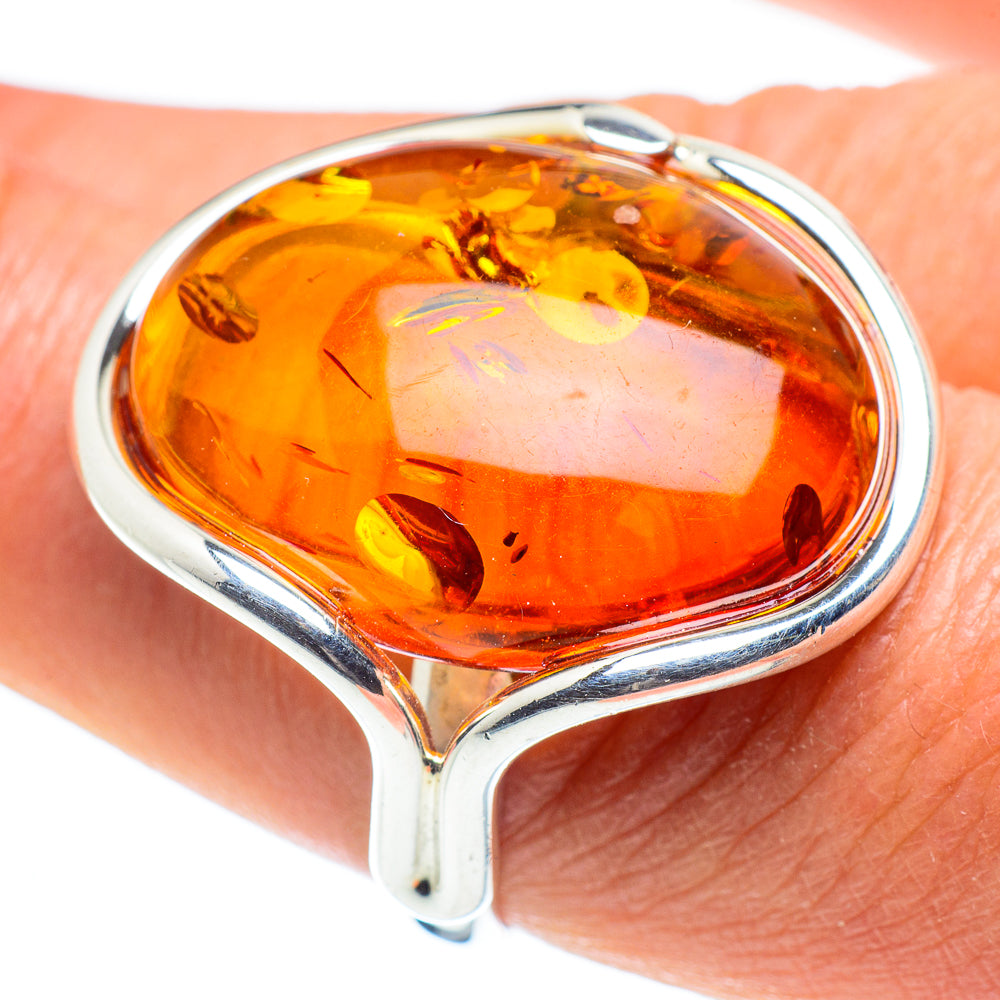 Baltic Amber Rings handcrafted by Ana Silver Co - RING58256