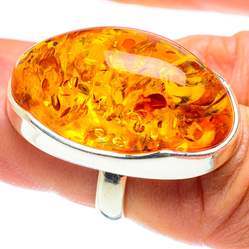Baltic Amber Rings handcrafted by Ana Silver Co - RING58257