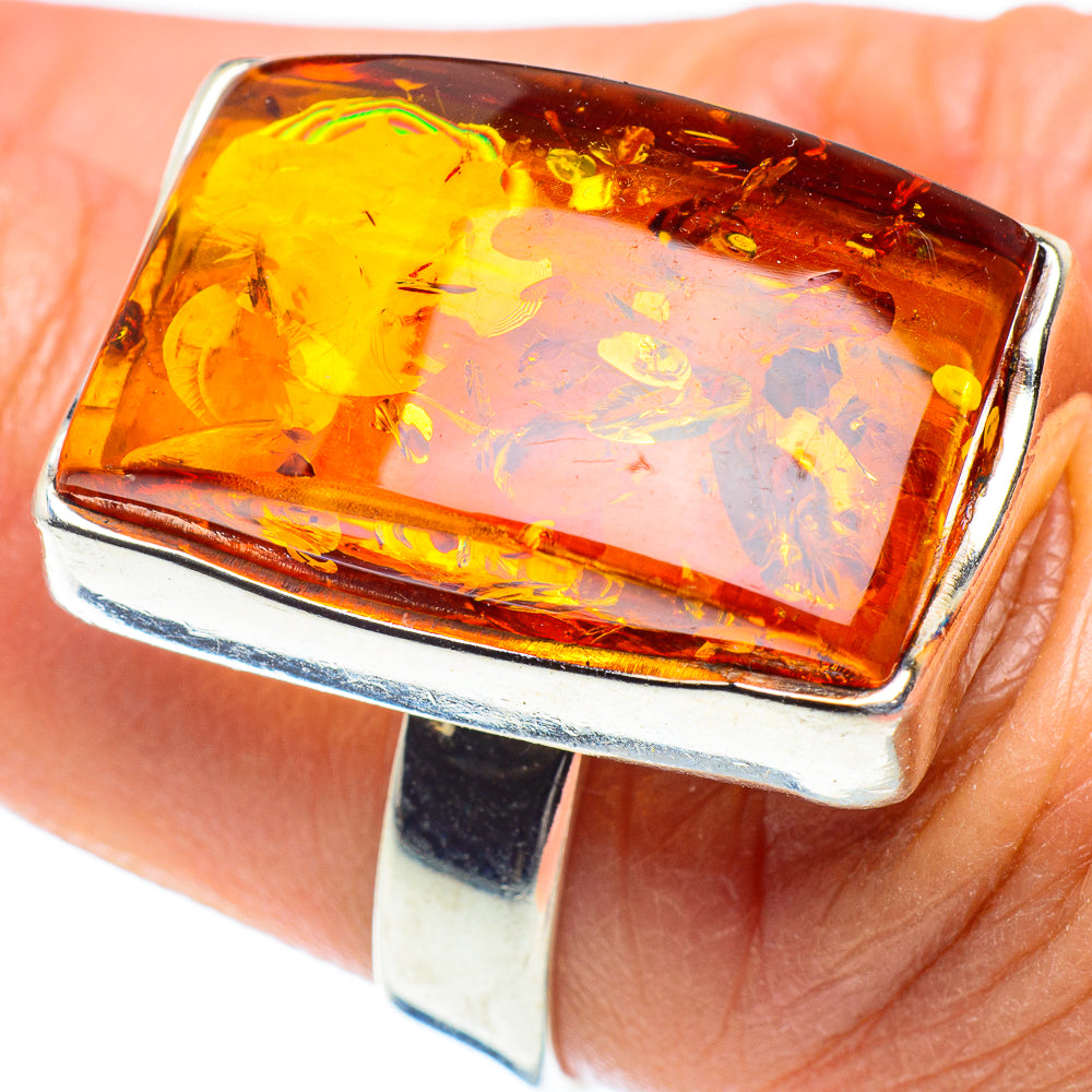 Baltic Amber Rings handcrafted by Ana Silver Co - RING58259