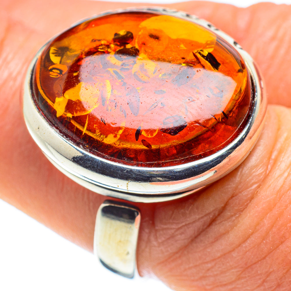 Baltic Amber Rings handcrafted by Ana Silver Co - RING58260