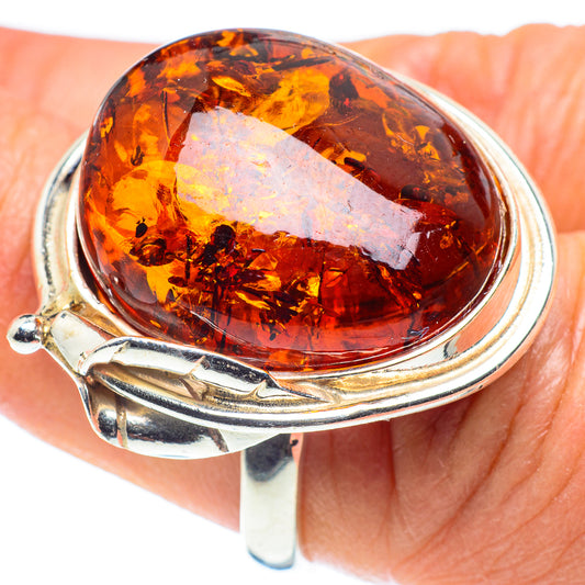 Baltic Amber Rings handcrafted by Ana Silver Co - RING58263