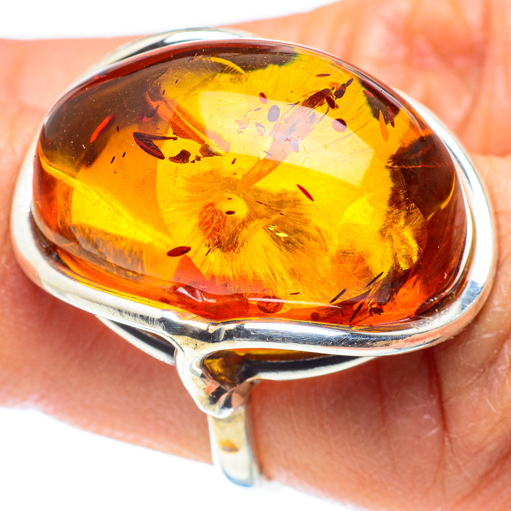Baltic Amber Rings handcrafted by Ana Silver Co - RING58265