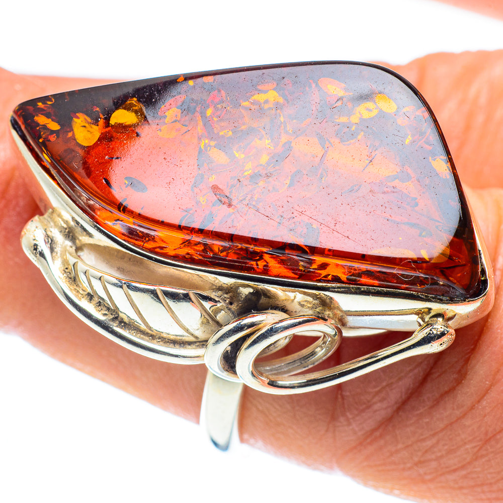 Baltic Amber Rings handcrafted by Ana Silver Co - RING58266
