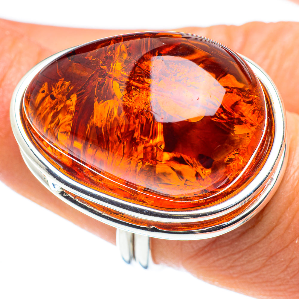Baltic Amber Rings handcrafted by Ana Silver Co - RING58267
