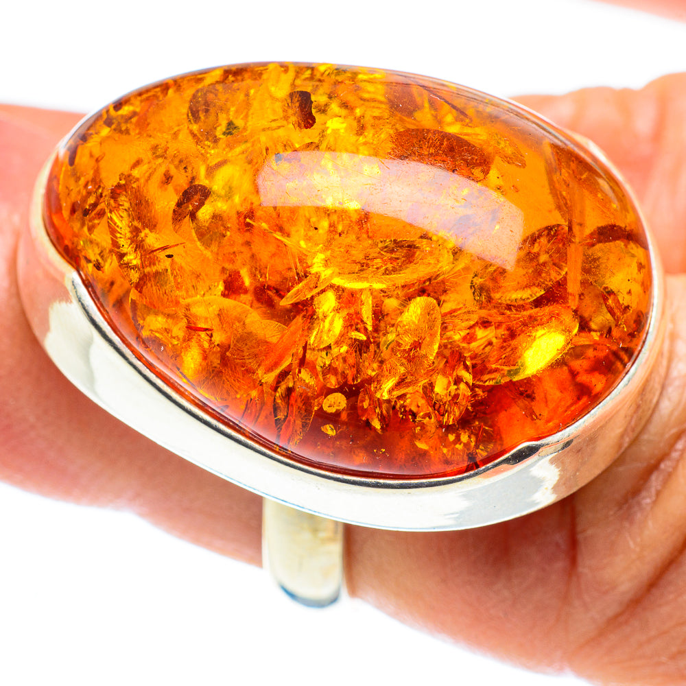 Baltic Amber Rings handcrafted by Ana Silver Co - RING58268