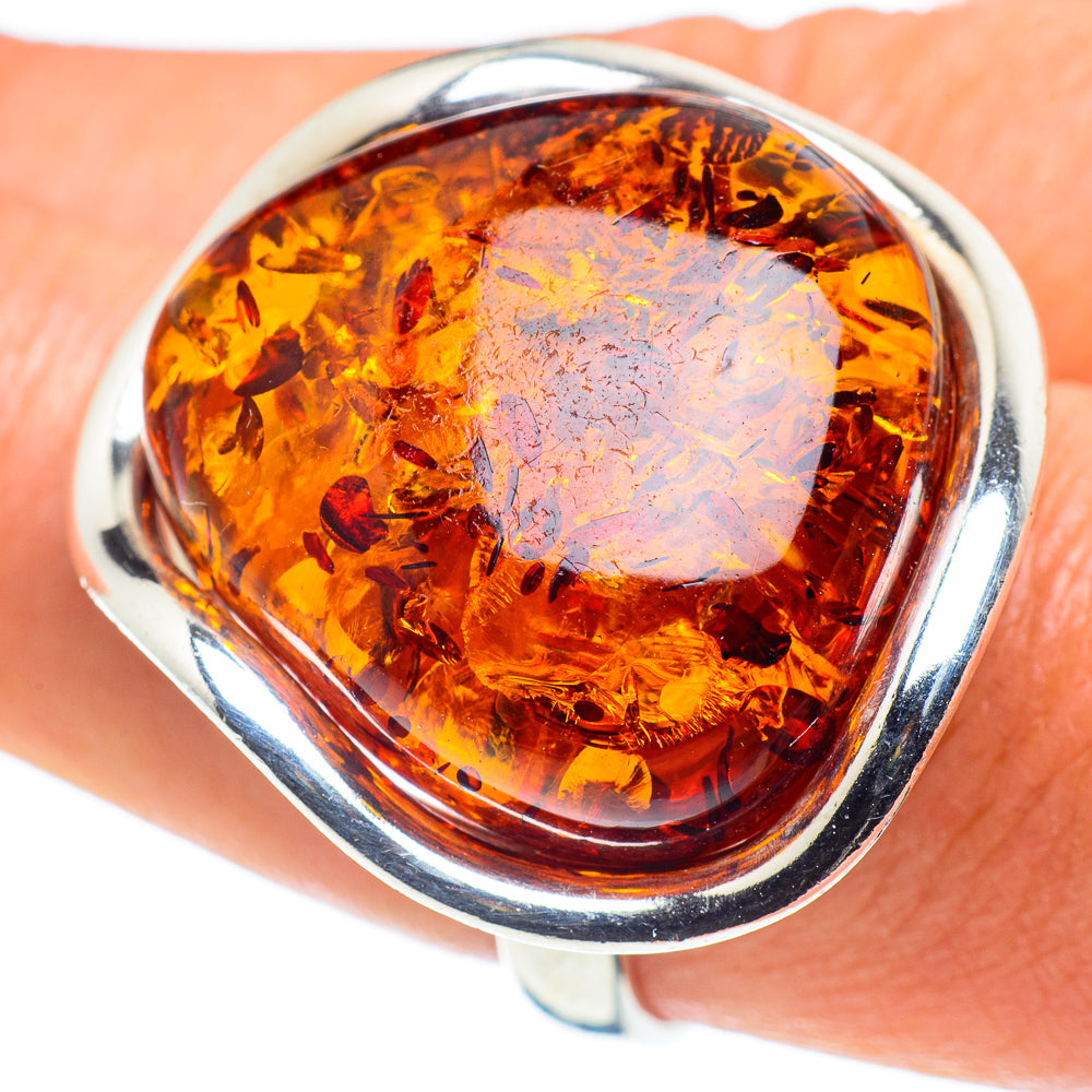 Baltic Amber Rings handcrafted by Ana Silver Co - RING58270