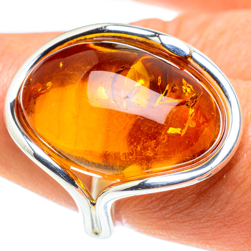 Baltic Amber Rings handcrafted by Ana Silver Co - RING58274