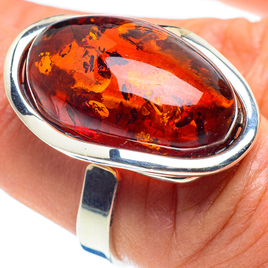 Baltic Amber Rings handcrafted by Ana Silver Co - RING58276