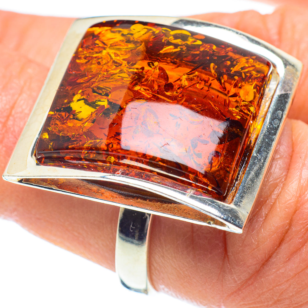 Baltic Amber Rings handcrafted by Ana Silver Co - RING58277