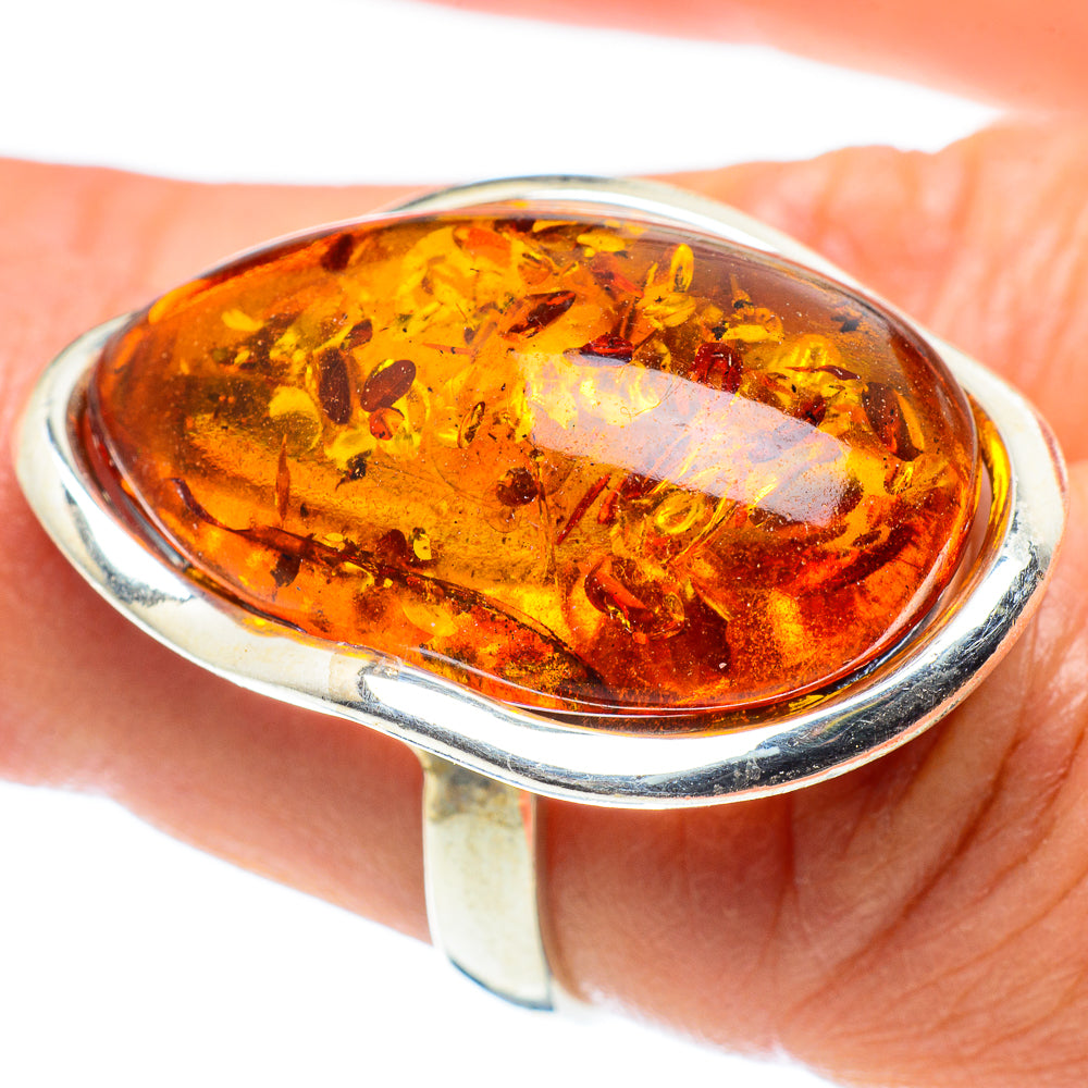 Baltic Amber Rings handcrafted by Ana Silver Co - RING58278